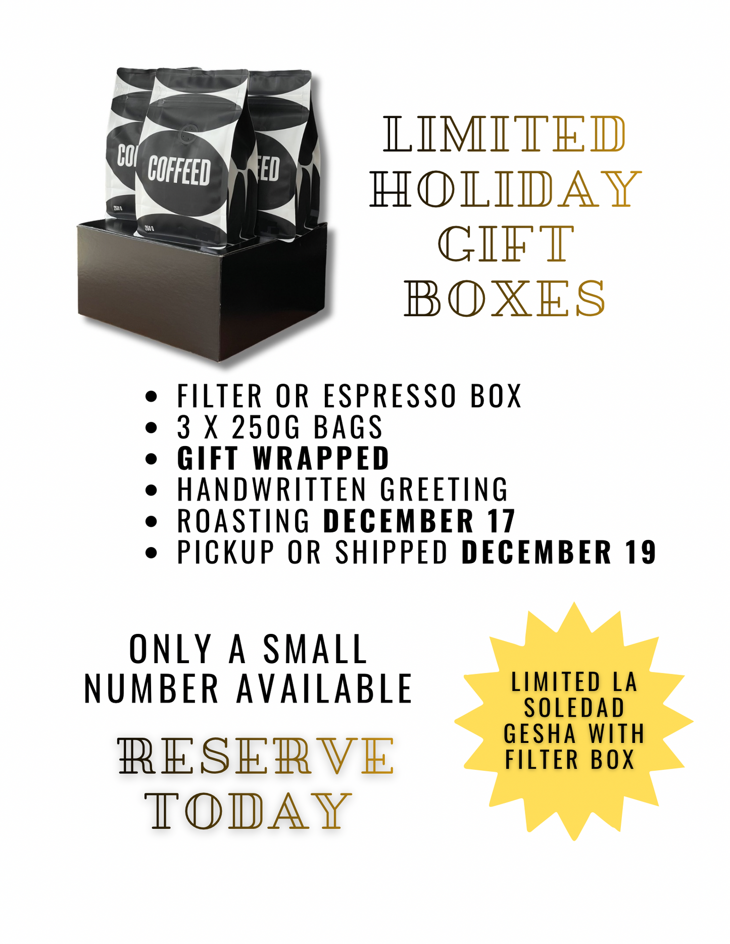 Coffeed Holiday Gift Box — Limited Release